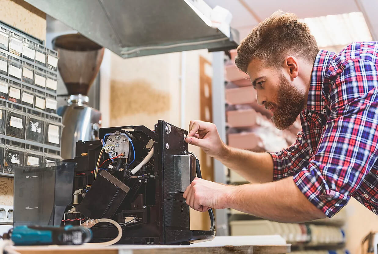 professionel reparation af kaffemaskiner